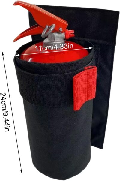 Oxford Fabric Car Fire Extinguisher Organizer,Trunk Securing Hook and Loop Fastener,car Fire Extinguisher Holder,for Trunk Interior Vehicle Safety Automotive SUV - Image 6
