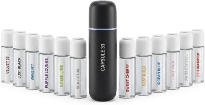 Car Perfume Diffuser, (UPGADED) Air freshener, Waterless Diffuser, Smart Ultrasonic Air Freshener with 6 Premium Fragrances, Automatic (On/Off), Car Gift for Men and Women (Black) - Image 11