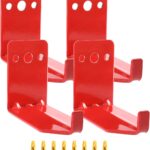 Huazu Fire Extinguisher Mount - 4 Pack Wall Hooks for 5 to 40 Lb Extinguishers, Universal Bracket with Expansion Screws
