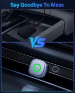 Ultra-Mini Wireless CarPlay Adapter with A9 Chip, 5.8GHz Wi-Fi Low Latency, 3-5 Sec Auto Connect, Universal Apple CarPlay/Android Auto Wireless Adapter for Factory Wired Cars - Image 7