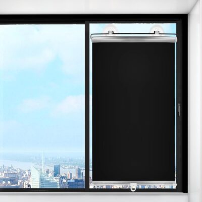 Car Automotive Sun Shade - Suction Cup Roller Sunshade, Glare Protection UV Blocker | Road Trip Safety for Kids Pets Passengers Privacy Truck SUV Interior Camping Travel Accessories - Image 5