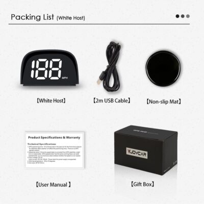 P20 New Car Speedometer GPS Hud Head Up Display, MPH Digital Speed Meter Gauge for Cars Trucks Motorcycle Bike ATV SUV Pick-up Scooter Golf Cart Bus Boat - Image 4