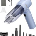 Car Vacuum,3 Suction Modes,Portable Mini Cordless Cleaner with 50000pa Suction Power,Type-C Charge,Handheld Vacuum for Home,Car,Birthday Gifts for Men Dad Husband (Blue)
