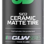 3D GLW Series SiO2 Ceramic Matte Tire Shine | Deep Matte Finish Tire Protectant | Hydrophobic & UV Resistant | Anti-Fade, No Sling | Pro Car Detailing |16 oz