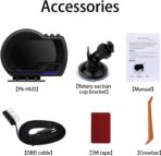 obd2 Gauge Display Heads up Display for Cars Car HUD Head Up Display P6, OBD+GPS Smart Gauge, obd2 Speedometer with Speed,RMP,Water Temperature,Overspeed Alarm,Works Great for Most Cars - Image 9