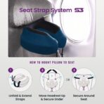 Cabeau Evolution S3 Travel Pillow – Straps to Airplane Seat – Ensures Your Head Won’t Fall Forward – Relax with Plush Memory Foam – Quick-Dry Fabric Keeps You Cool and Dry (Indigo)… - Image 2