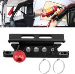 Car Fire Extinguisher Mount Universal Aluminum Alloy Adjustable Bracket Black - Image 9