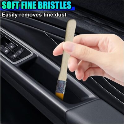 10PCS Car Detailing Brush Kit, Nylon Anti-Static Car Interior Cleaning Tools, Portable Crevice Cleaning Brush Auto Dusting Tool Multipurpose for Dashboard Air Vent Computer Keyboard - Image 3