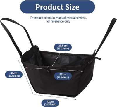 Car Seat Organizer - Large Capacity Passenger Seat Storage Travel Bag, Portable, Foldable and Collapsible Miscellaneous Car Hanging Bags, Reusable Shopping Tote with Drawstrings - Image 2