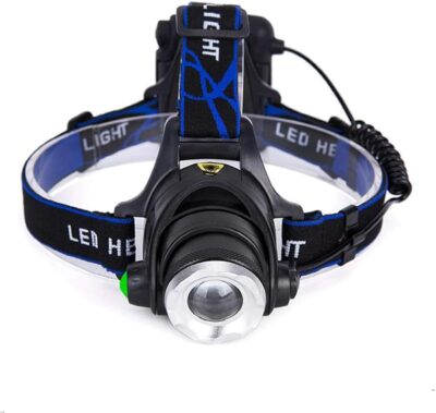 Multicolor Headlamp Flashlight 1000 Lumen Waterproof Zoomable Led Headlight with White Red Green Blue Light - Image 2