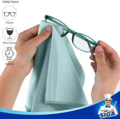 MR.SIGA Ultra Fine Microfiber Cloths for Glass, Pack of 12, 35 x 40cm 13.7" x 15.7" - Image 5
