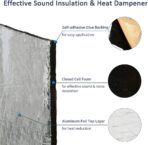 Abahub Sound Deadening 394 mil 16 sqft Heat Shield Automotive Insulation Roll - Car Sound Deadening Material Hood Insulation Pad, Firewall 59"x39" - Image 2
