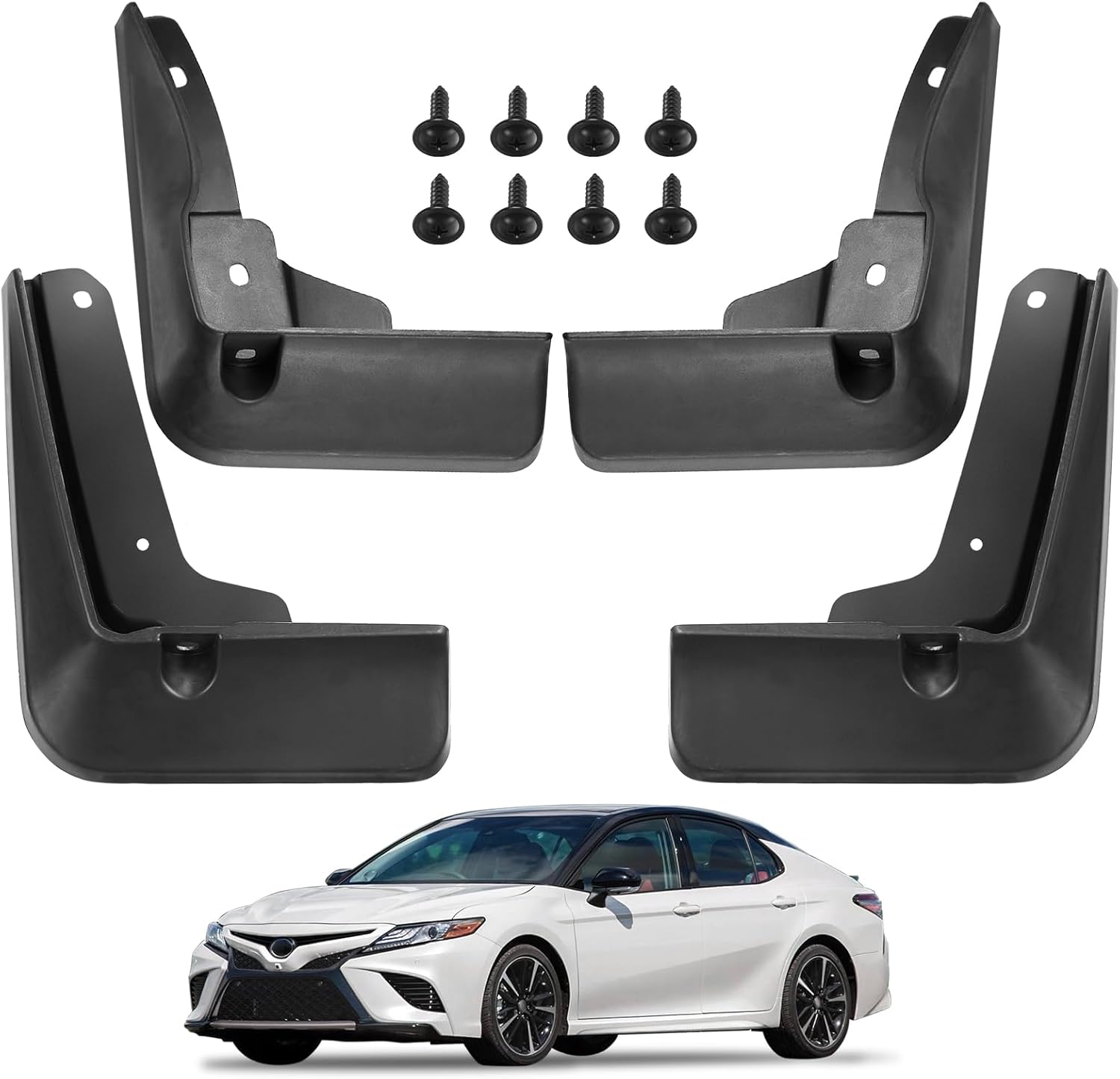 61R6CLgU1WL._AC_SL1500_.jpg BDFHYK Mud Flaps Splash Guards 4PCS Front & Rear Side Mud Guards Compatible with Toyota Camry SE XSE 2018-2022 - Image 1