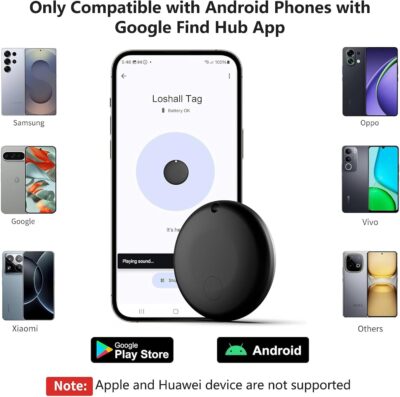 GPS Tracker for Vehicles,Hidden GPS Car Tracker with Magnetic Case,Work with Google Find My(Android Only),Real-time Global Coverage Car Locator for Truck,No Subscription&Monthly Fee/No SIM Card - Image 2