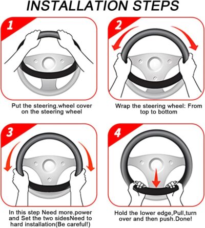 Mandark Car Steering Wheel Cover, Elastic Stretch Breathable Anti-Slip Microfiber Leather Auto Steering Wheel Protector, Soft Vehicle Interior Decor Accessories, Universal for RV, SUV, Truck (Coffee) - Image 5