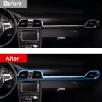 Interior Car Strip Lights, Goodream USB Music Sync Multicolor Multiple Modes LED Fiber Optic Light Ambient Neon Wire Lighting Kits for Sedan Truck SUV Accessories Center Console Dashboard - Image 4