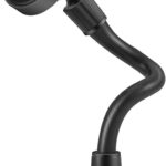 IPOW Long Arm Universal Magnetic Cradle Windshield Dashboard Cell Phone Mount Holder with 4 Metal Plates, Soft Firm Goose Arm & Enhanced Suction Cup