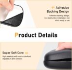 2 PCS Car Arm Rest Elbow Pads,Comfortable Car Arm Rest Cushion with Memory Foam Pad for Arm Support,Universal Car Door Armrest Pad, Universal for Most Cars, Trucks, SUVs (Black) - Image 5