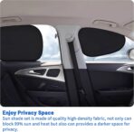 Static Cling Car Window Sun Shade for UV Protection, 47.5cm x 36cm (18.7"x14.2") - No Obstruction to Rearview Mirror, Easy Install & Reusable, Blocks 99% UV Rays - Image 3
