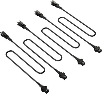 Honalia Pure White Rock Light Extension Wire 4 PCS, Extension Cable 47 Inch 2 Pin, 6000K White LED Rock Lights for Trucks UTV ATV RZR Golf Cart - Image 6