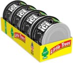 LITTLE TREES Car Air Freshener | Fiber Can Provides Long Lasting Scent for Auto or Home | Recycled Fiber | Black Ice, 4 Air Fresheners - Image 5