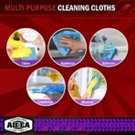 AIDEA Microfiber Cleaning Cloth Blue,150PK, Shop Rags, Microfiber Towels for Cars, Dusting Cloth Lint Free Rags, Absorbent Towels for SUVs, House, Kitchen, Mechanic, Workshops, 12"×12" - Image 7