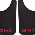 Plasticolor 000545R01 GMC Logo Easy Fit Mud Guard -19 x 11 inch -Set of 2