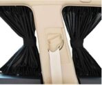 2 Pack Car Curtains Window Shades UV Protection Auto Privacy Shade Valances for Side Window Universal Windshield Sunshade Van Curtain Mesh Screen Blocks Heat Sun Shield Keeps Vehicle SUV Cool