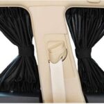 2 Pack Car Curtains Window Shades UV Protection Auto Privacy Shade Valances for Side Window Universal Windshield Sunshade Van Curtain Mesh Screen Blocks Heat Sun Shield Keeps Vehicle SUV Cool