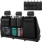 Car Trunk Organizer, Detachable Car Backseat Hanging Organizer with 7 Large Storage Pockets, Collapsible Back Seat Organizer Car Interior Accessories for SUV, Van, Jeep