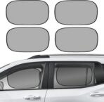 4 PCS Universal Car Window Shades for Baby, 20"x12" Static Cling Mesh Car Shades for Side Windows, Easy Fold UV & Sun Protection Window Covers for Family Travel