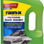 Rain-X 620191 Foaming Car Wash - 100 fl oz. High-Foaming, Concentrated Formula For Greater Cleaning Action, Safely Lifting Dirt, Grime And Residues For An Exceptional Clean