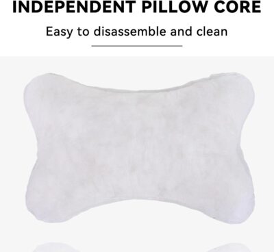 Car Headrest Pillow, Soft Comfortable Memory Foam Automotive Neck Pillow Cushion for Neck Pain Pressure Relief, Universal Fit (Pink) - Image 4