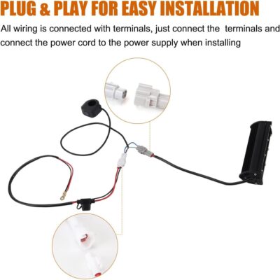 Dirt Bike Light Bar LED 60W 2500LM Motorcycle Headlight Kit Switch Universal for 7/8" Handlebars CRF110 CRF230F CRF250F TTR110 TTR110E 2008-2022 KLX110 KLX140 RM85 RMZ250 YZF450 All Years Pit Bike - Image 8