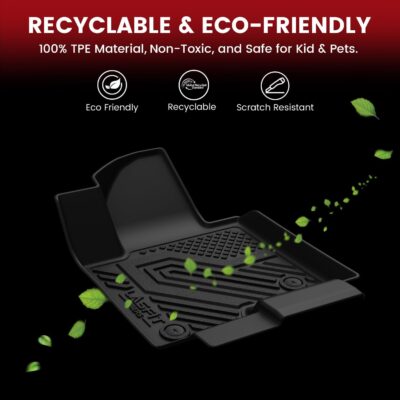 LASFIT Floor Mats & Cargo Mat Fits for Subaru Crosstrek 2023-2018(Not Hybrid) & Impreza Hatchback 2023-2017, All Weather TPE Custom Fit Easy Clean Durable Car Mats for Crosstrek & Impreza Floor Liners - Image 6