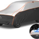 Favoto Hail Protection Car Cover - Waterproof SUV Car Cover Padded Anti-Hail Snow Rain Protector for Automobiles Outdoor Heavy Duty with Reflective Stripes Full Exterior Cover Fits SUV up to 198"