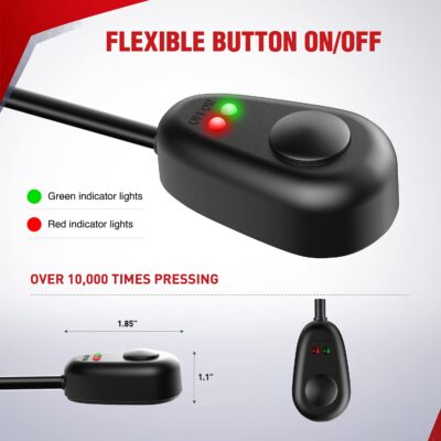 Nilight 10016W DT Wiring Harness Kit for LED Light Bars - 12V On/Off Switch, Power Relay, Blade Fuse - 2 Leads - Image 2