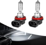 2PCS H11/H8 Headlight Bulb High and Low Beam Halogen Headlight Bulbs Restoration Kit, 12V 55W LED Fog Light Bulb Multi-Purpose Lamp Quartz Headlamp Driving Light Bulb Standard Replacement