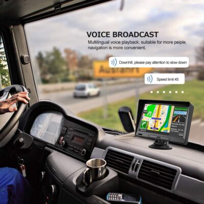 AWESAFE 9" GPS Navigator for Car Truck RV,Car GPS Navigation System with Lifetime Maps Update,Vehicle GPS with Speed and Red Light Warning - Image 2