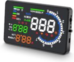 Heads Up Display for Cars, Digital Speedometer for Car A8 with OBD Function, 5.5 Inch Large Screen, HUD Speedometer for Car for All Vehicles (OBD2 Speedometer A8)
