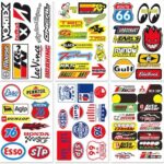 Cars Motor Drag Racing Lot 6 Vinyl Graphic Decals Stickers D6095