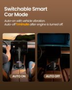 Waterless Diffuser for Essential Oil, Smart Car Air Freshener Diffuser with 3 Mist Grades & 3 LED Light Colors, Auto On/Off, Rechargeable Scent Air Machine - Image 5