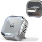 Wireless CarPlay Adapter for Apple iPhone & Android Auto Dongle Plug and Play 2-in-1 Wireless Dongle Bluetooth 5.4 Car Play Adapter Mini Sized & Fast Connection