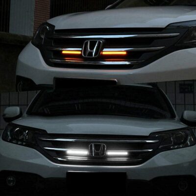 Turn Signal Switch Fog Lights Assembly Universal Car Accessories Sequential Turn Signals 12V LED Light Strip for Daytime Running Lights, Night Running Light, White Amber Flashing LED Light Bar for Car - Image 6