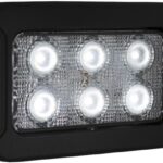 Buyers Products 1492191 Recessed 6.5 Inch Wide Rectangular LED Flood Light, Off Road, Light Bar, Heavy Duty Spot/Fog Light for Trucks, Trailers and ATVs, Clear