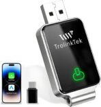 Mini Wireless Carplay Adapter for Apple iPhone, Converts Wired to Wireless Car Play Adapter, CarPlay Dongle Stick for Car(2015+), USB & Type-C Plug & Play for iPhone iOS 10+ Android 11+