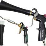 Air Blow Gun Car Interior Cleaning Gun High Pressure Car Detailing Cleaning Tool with Nozzle and Auto Detailing Dusting Brush for Quickly Blasts Dirt and Dust from Surface