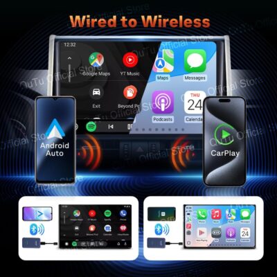 CarlinKit 4.0 Wireless CarPlay 2026 Apple - Wireless CarPlay Adapter for OEM Factory Wired CarPla y Cars 2 in 1. Plug & Play, Wired to Wireles s, Auto Connect, Online Upgrade, 5.8GHz Wi-Fi GPS - Image 7