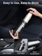 Upgraded Nmoiss Windshield Sun Shade Umbrella [Ice Rib] High Speed ​​Cooling 99% UV Blocking Protects Car from Sun and Heat Damage, Keeps Cool and Protects Interior Medium (56" L x 31" W) - Image 7