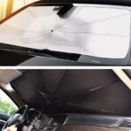 helloleiboo Car Windshield Sun Shade UV Rays and Heat Sun Visor Protector Foldable Reflector Windshields Umbrella - Image 8